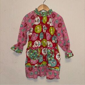 Jelly The Pug Pink and Red Kids Pajamas